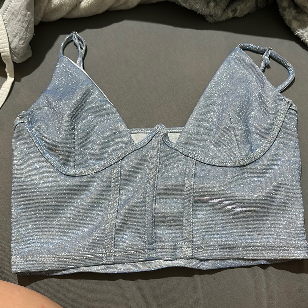 Sparkly amazon corset top